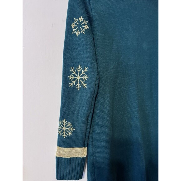 United States Sweater Women's Ugly Christmas Tree Green Holiday Size Medium - Picture 5 of 12